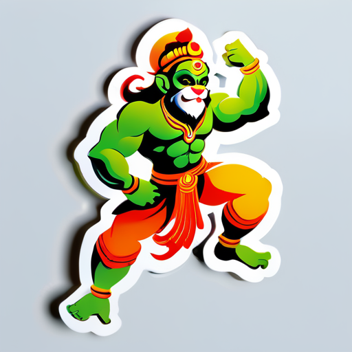 Hanuman ji steakers sticker