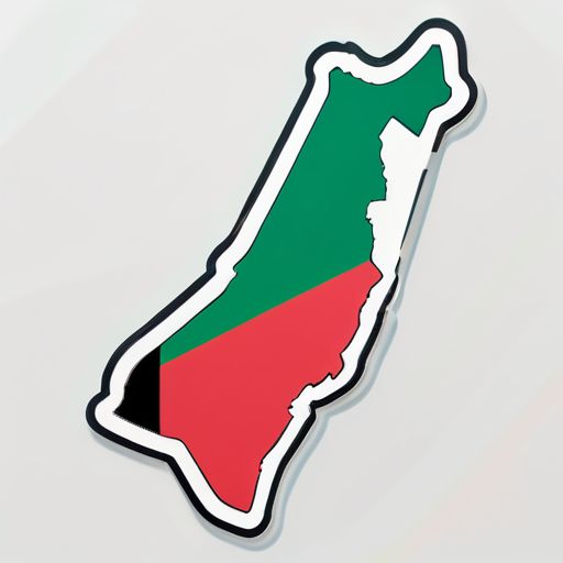 Bản đồ Palestine sticker