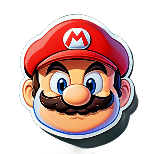 jogo do mario sem bigodes sticker