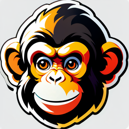 Monkey  sticker