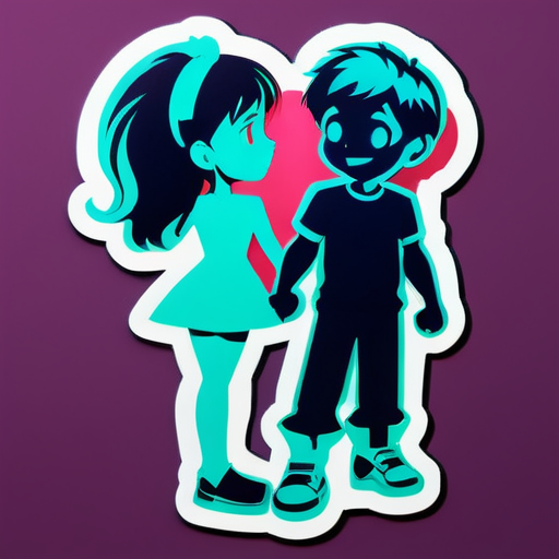 A boy sex with a girl sticker