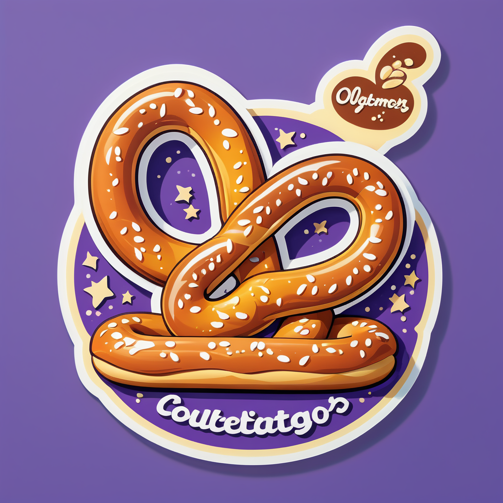 Délicieux Pretzel sticker