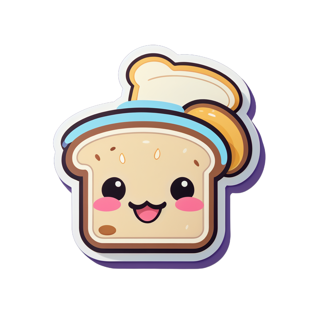 Leckeres Toast sticker