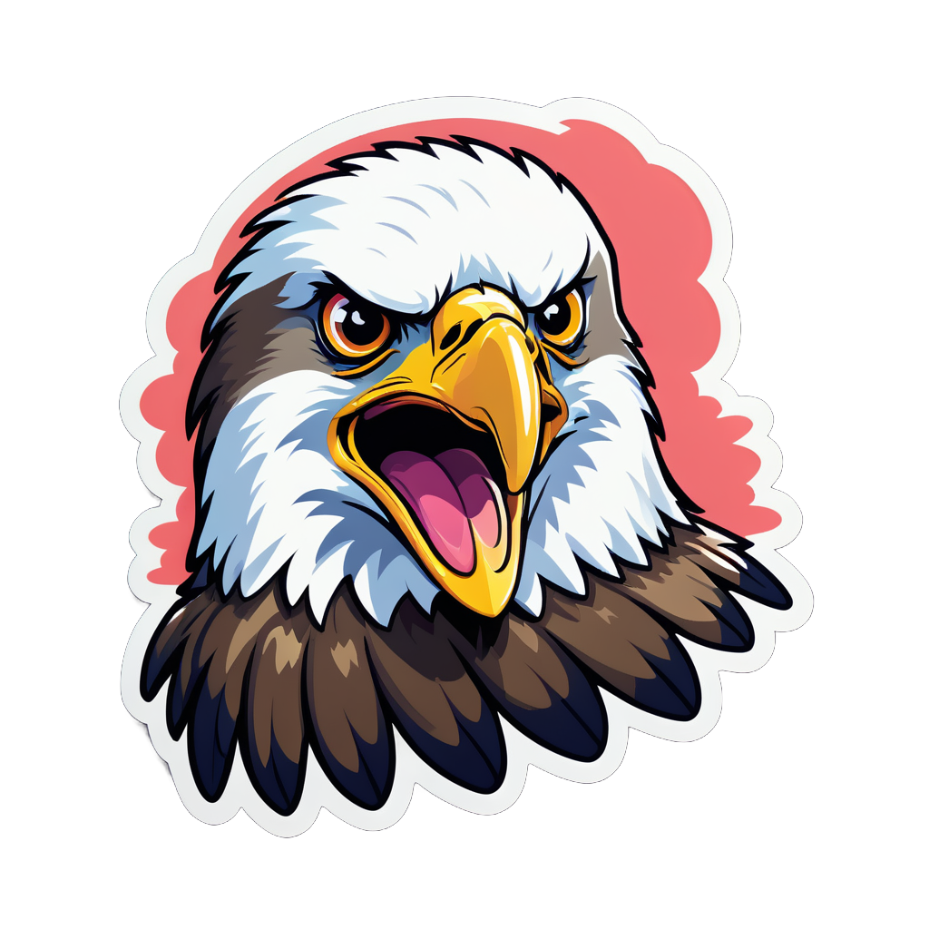 Dazed Eagle Meme sticker