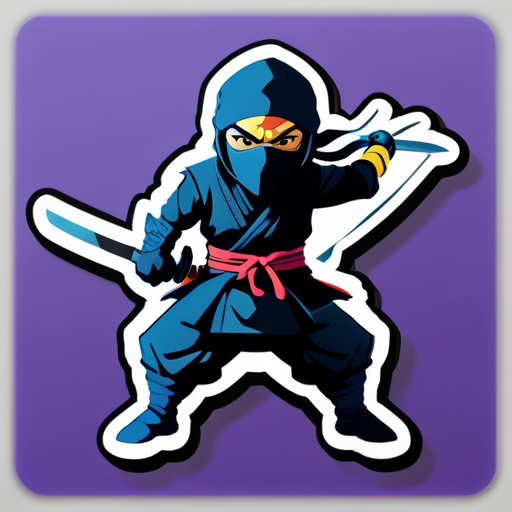 Ninja shan sticker