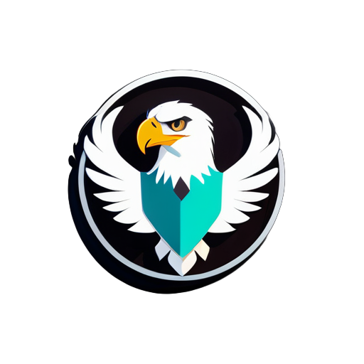 create an animation studio logo With an eagle the studios name is ILO sticker