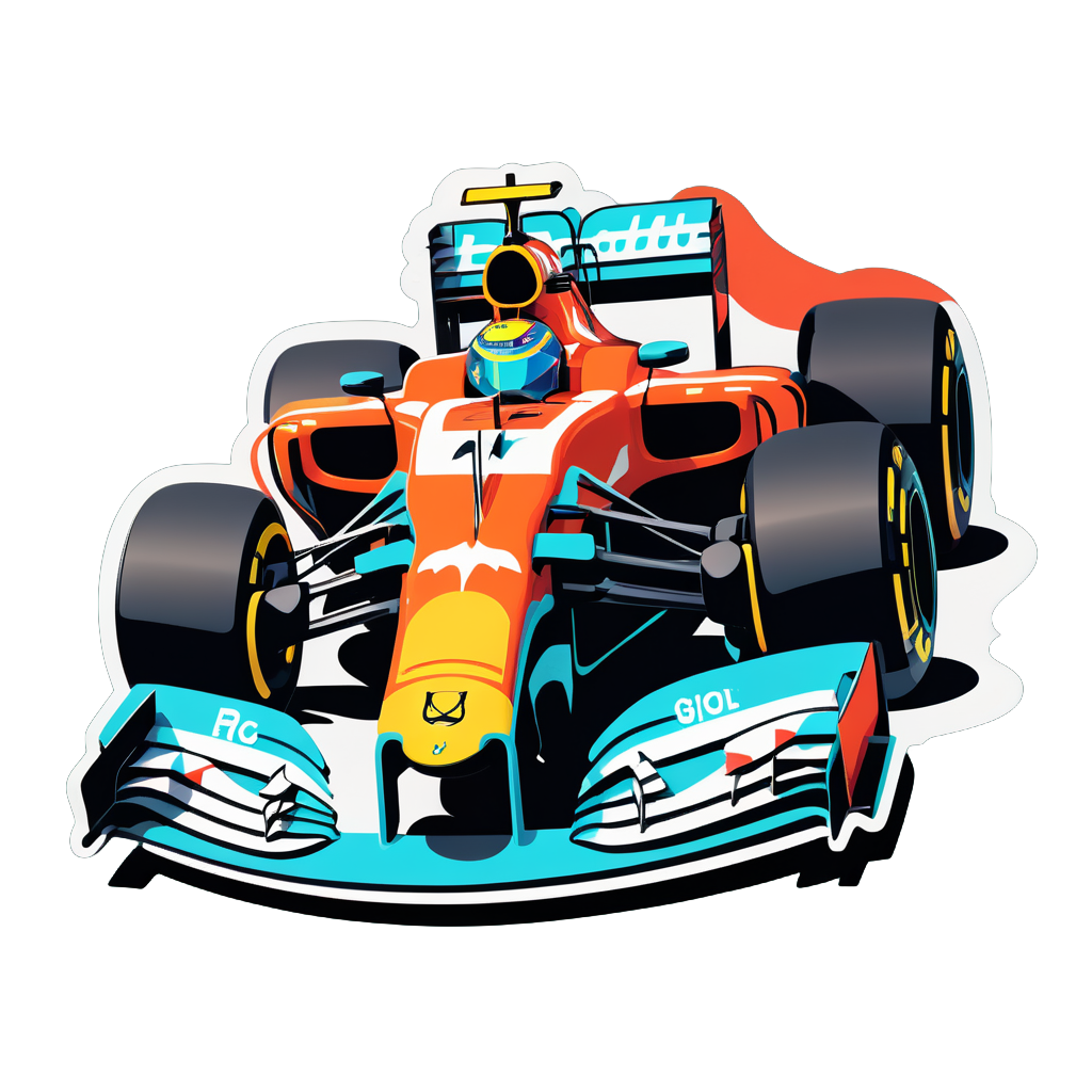 Formula One Car sticker