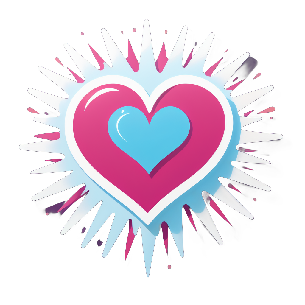 Radiant Heart sticker