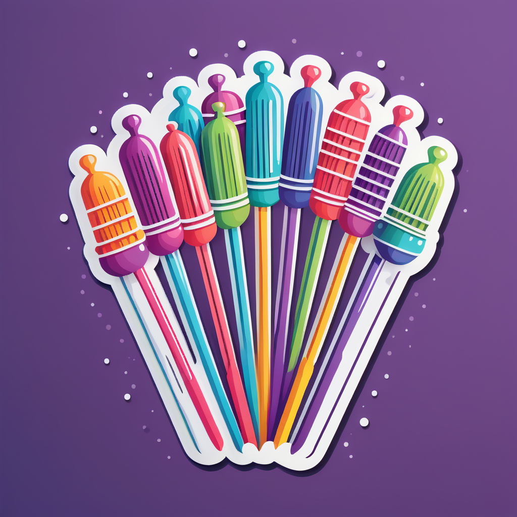 Crafty Knitting Needles sticker