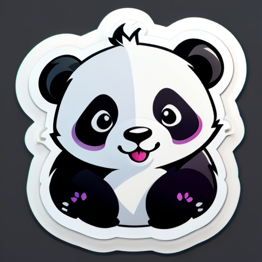 Panda sticker