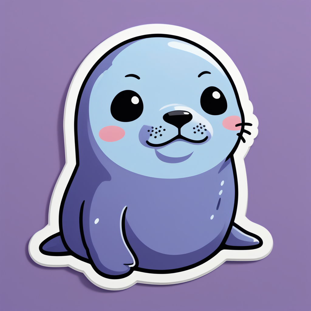 Melancholic Seal Meme sticker