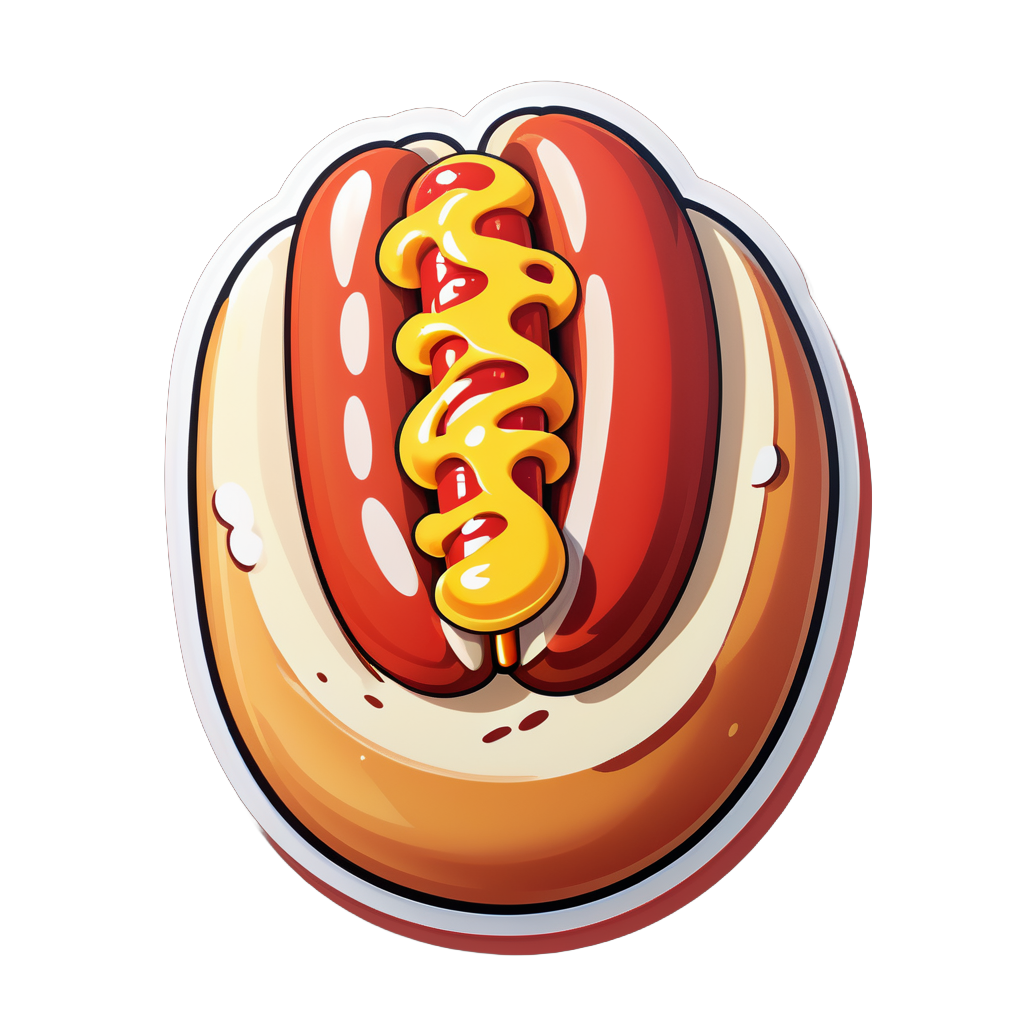 Délicieux Hot Dog sticker