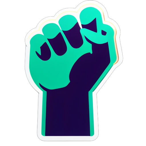 hand raise up
 sticker