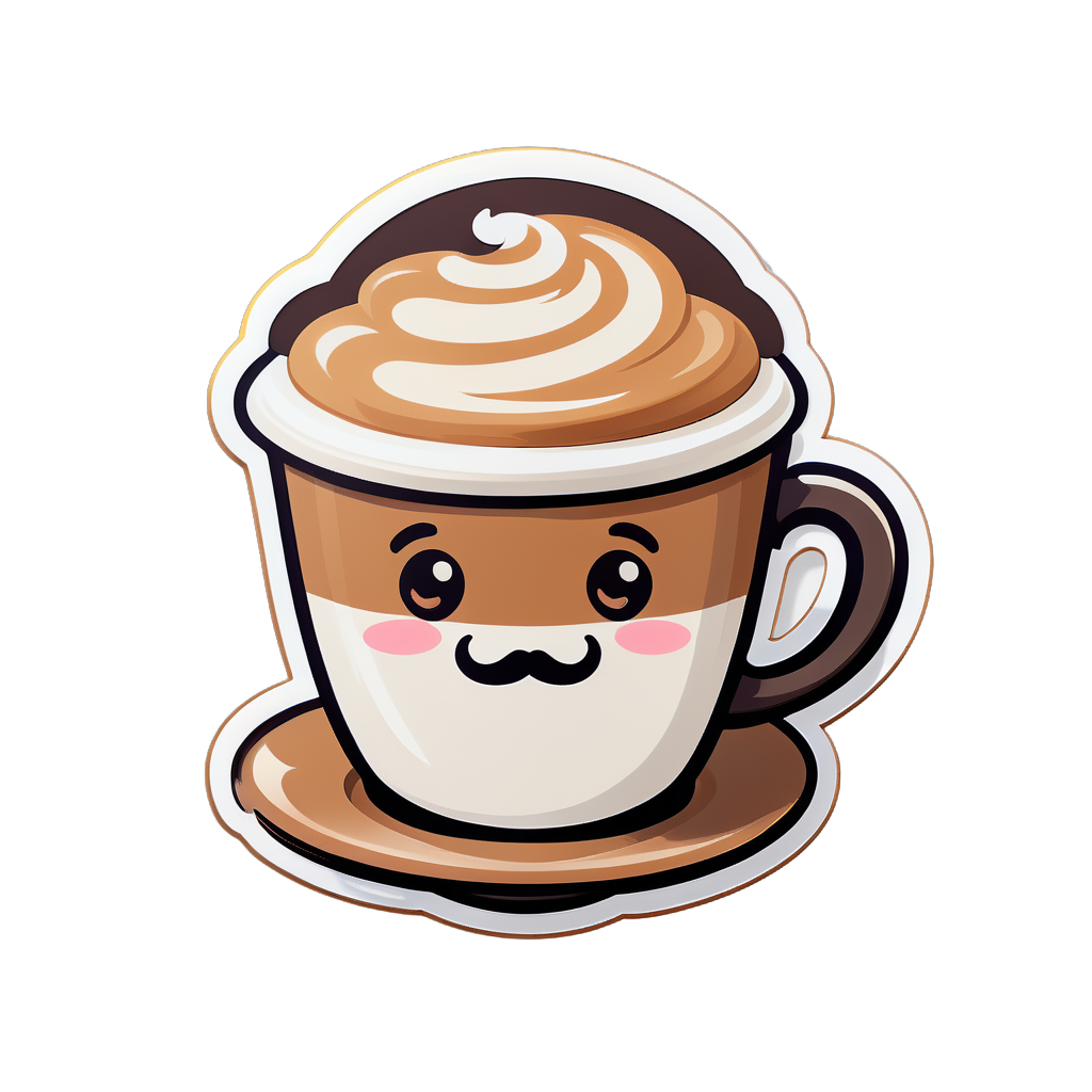 cute Cappuccino sticker