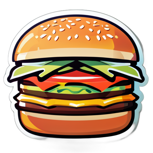 Meilleur burger sticker