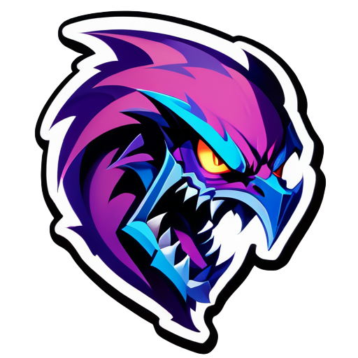 Aggresiver Nocturne leauge of legends sticker