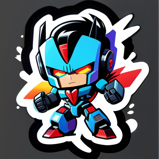 create transformer sticker, Mein Sohn ist 6 Jahre alt, liebt diesen Cartoon. sticker