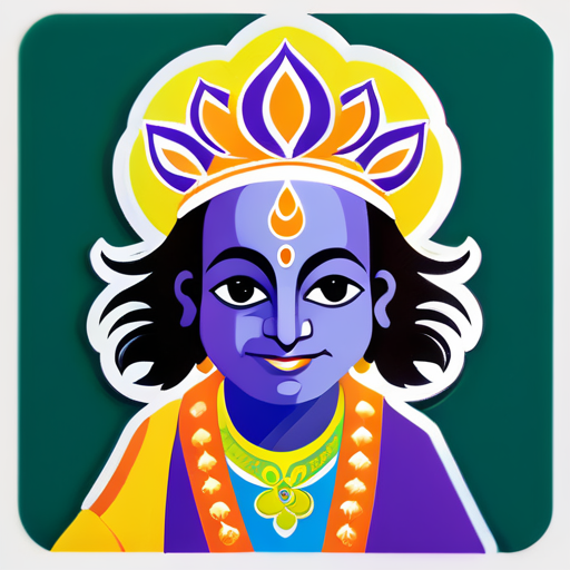 hare krishna sticker