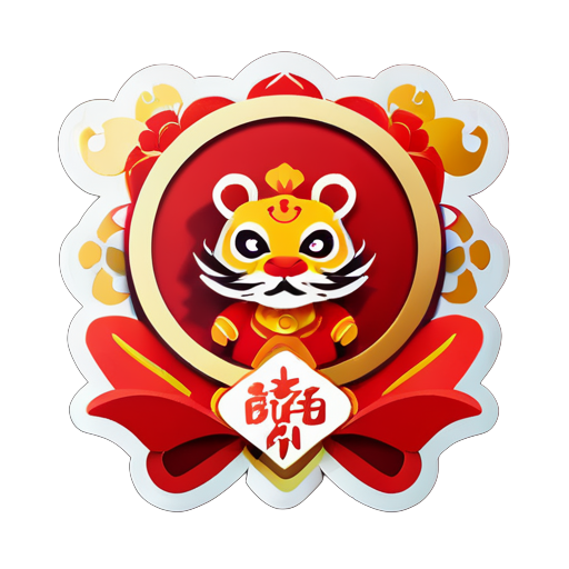 Adesivos de Ano Novo Tradicional Chinês sticker