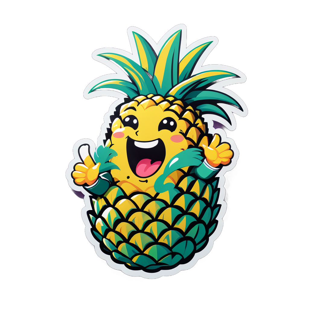 Singing Ananas sticker