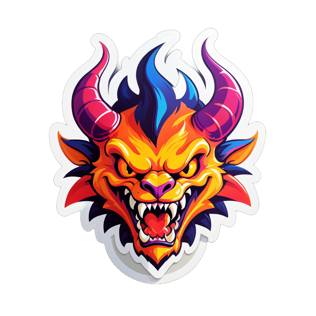 Radiant Jersey Devil sticker