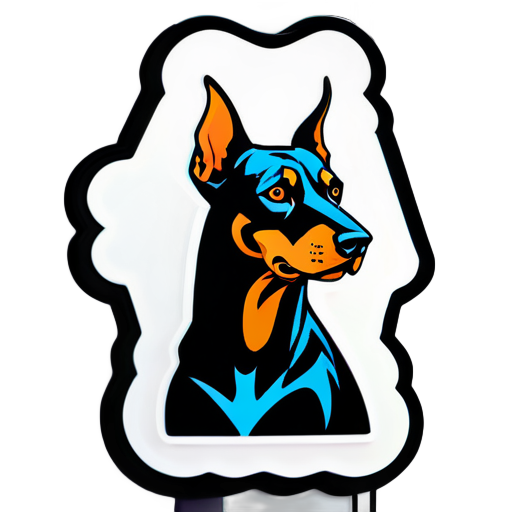 doberman sticker