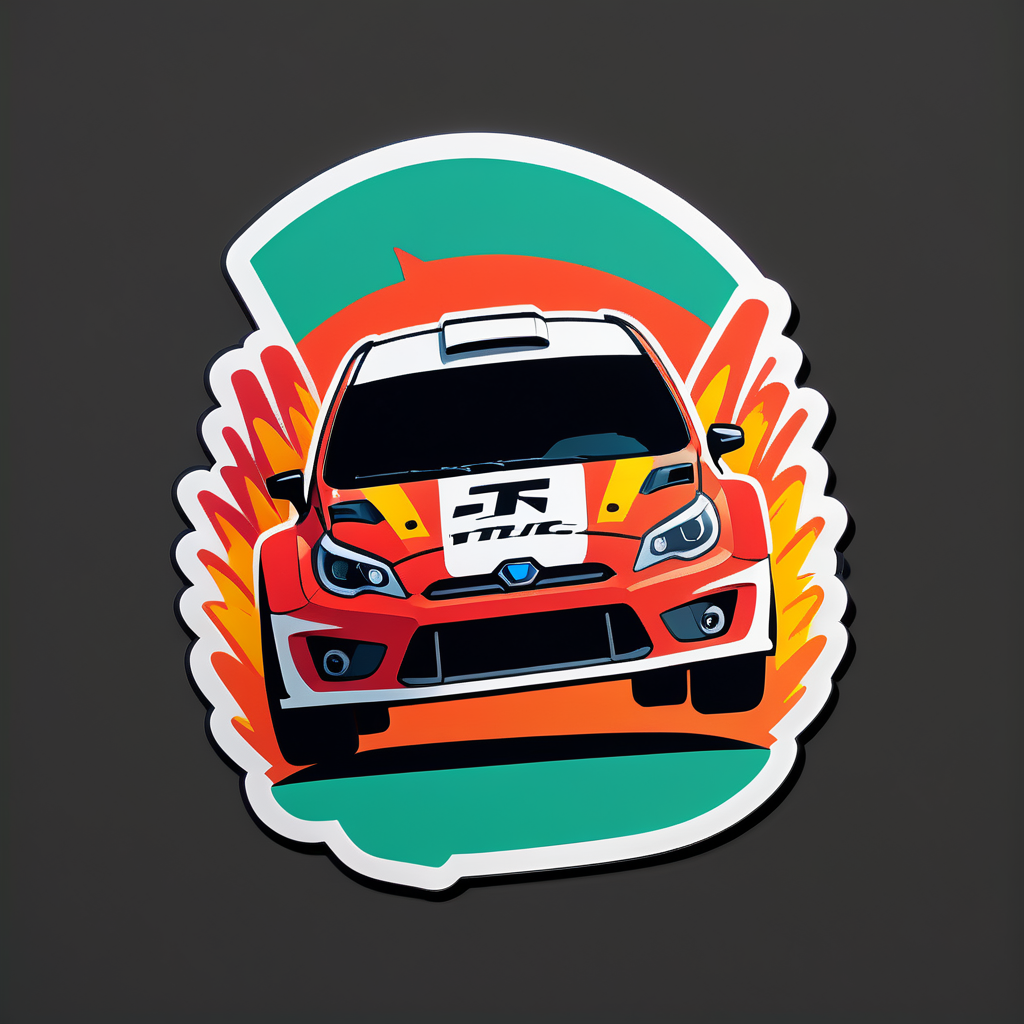 Rally Cross sticker