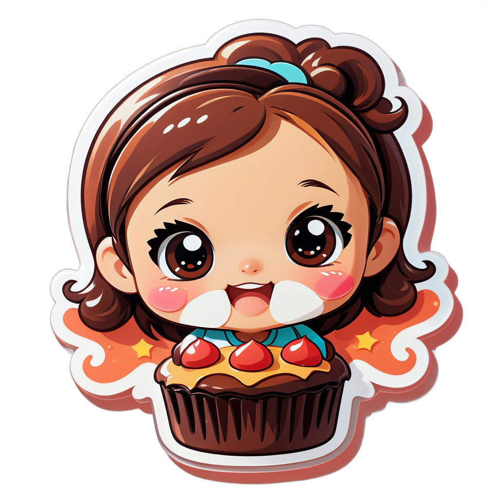 cute Brownie sticker