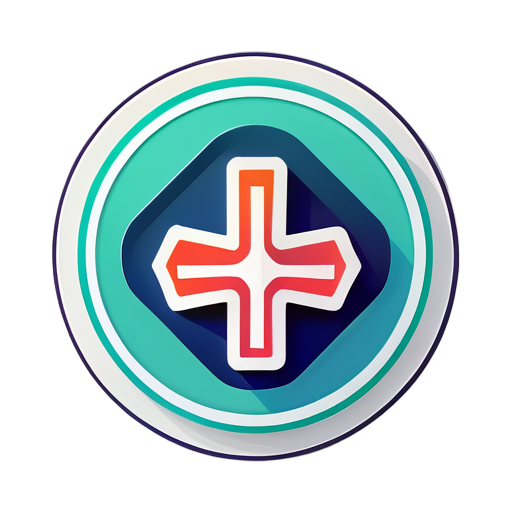 Logo pour une application Android de santé sticker