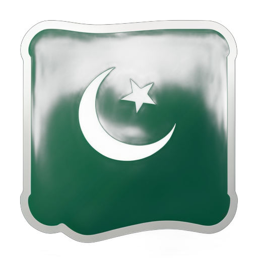 Haz un logo de la bandera de Pakistán sticker