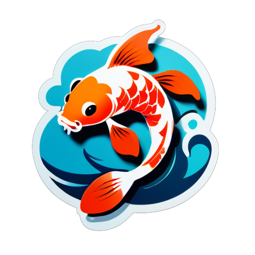 Peces koi sticker