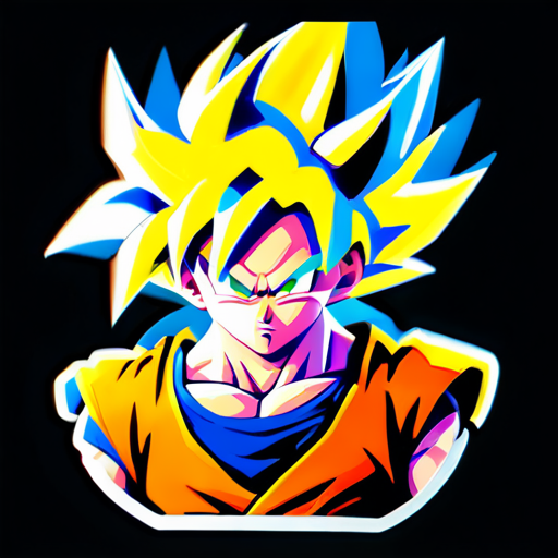 ssj goku sticker