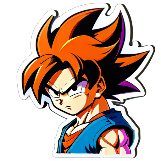 En el anime de Dragon Ball, Goku sticker