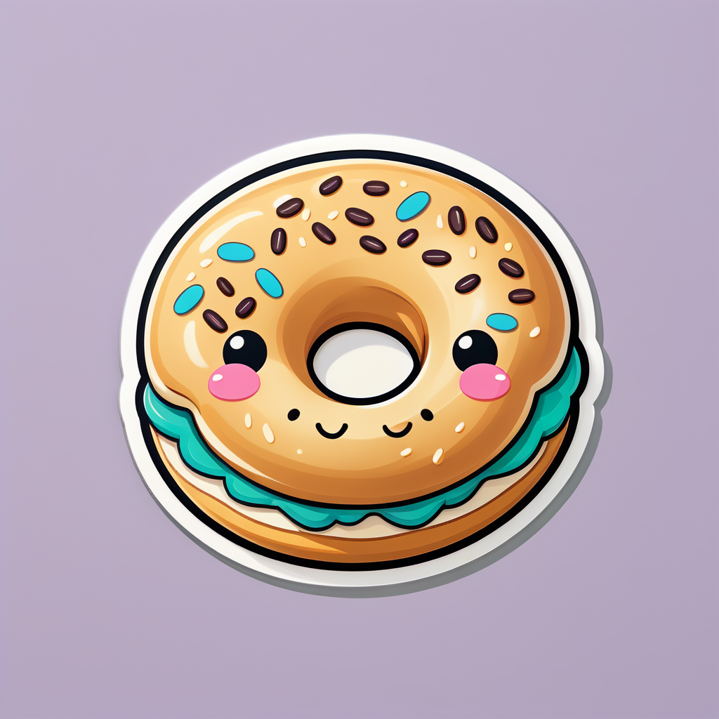 cute Bagel sticker