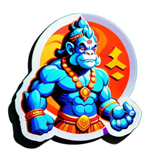 Ich möchte Hanuman in 3D sticker