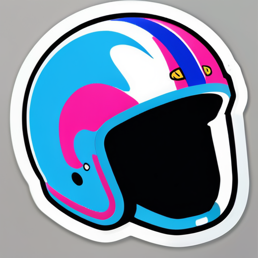 casque d'equitation sticker