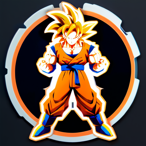 ssj goku sticker