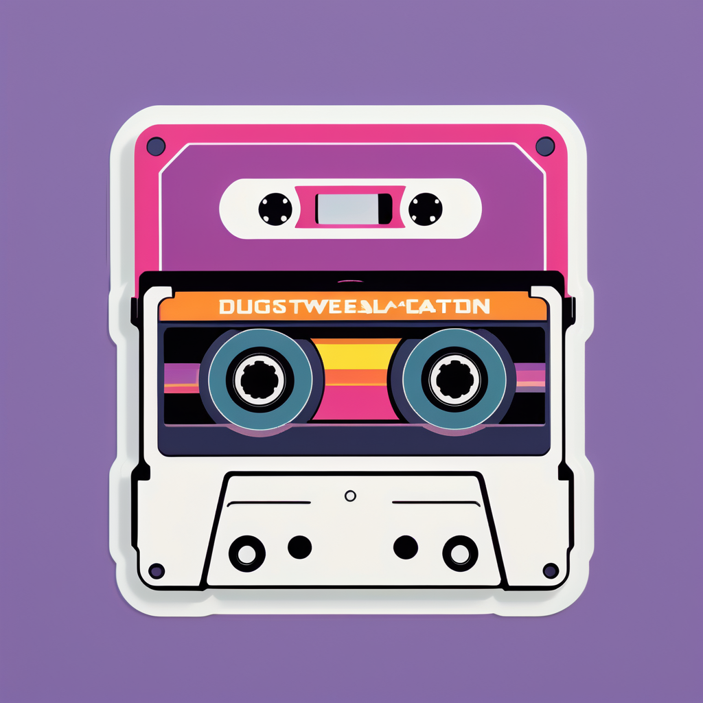 Nostalgic Cassette Tape sticker