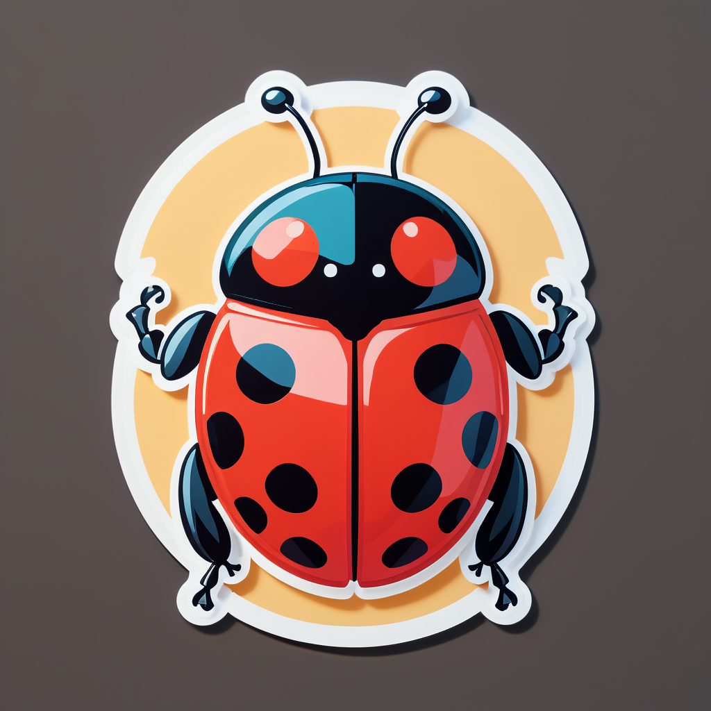 Charming Ladybug sticker