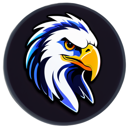 create an animation studio logo With an eagle the studios name is I.L.O sticker