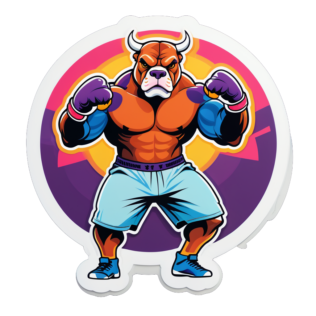 Strong Bull Boxer sticker