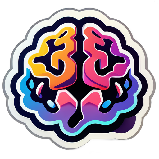 nội dung cần được dịch : 'brain deep' sticker