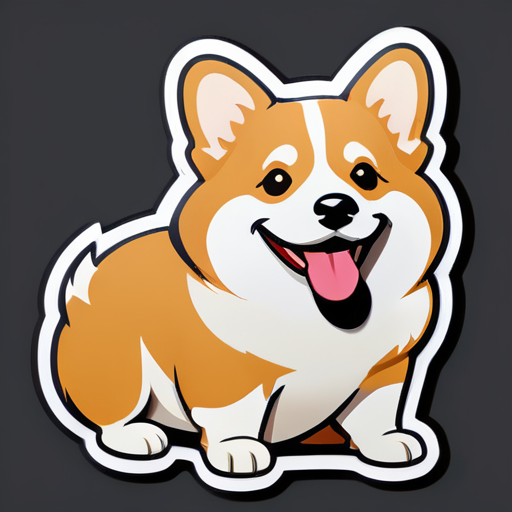 Corgi sticker