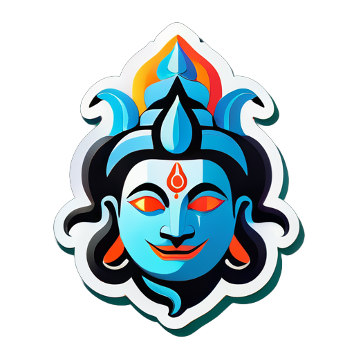 lord siva sticker