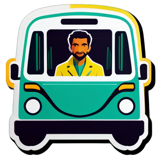 Ali Bus man sticker