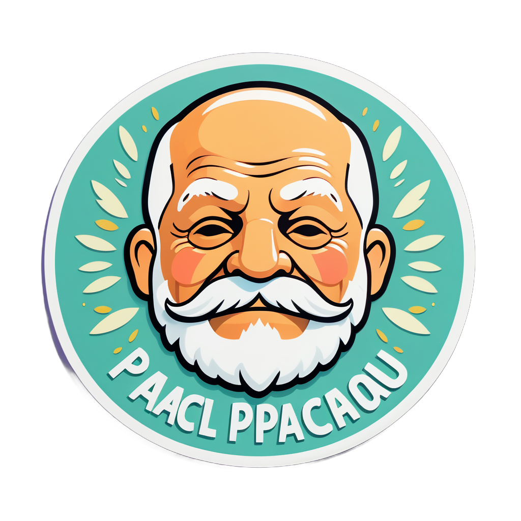 Peaceful Papaw sticker