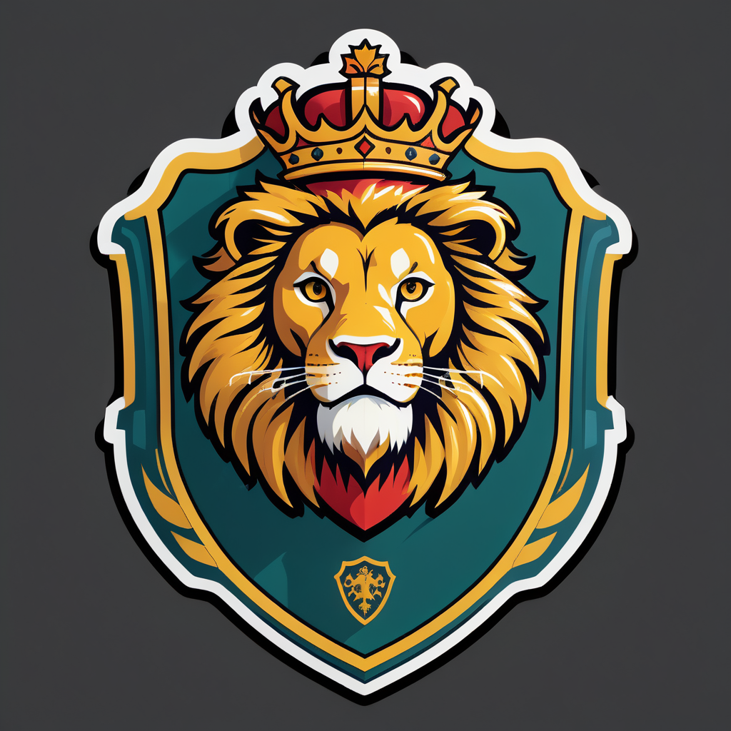 Regal Lion Crest sticker