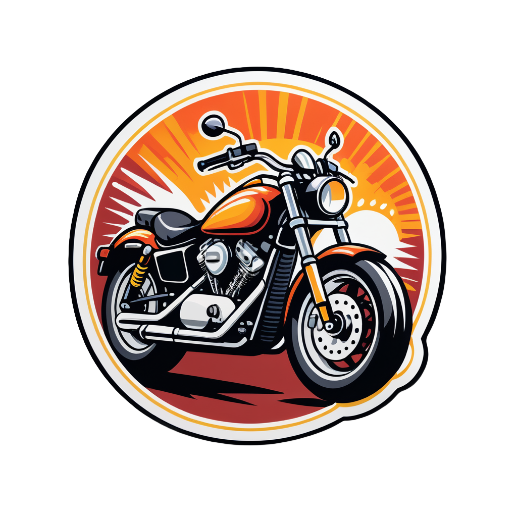 Motorcycle Handlebars sticker