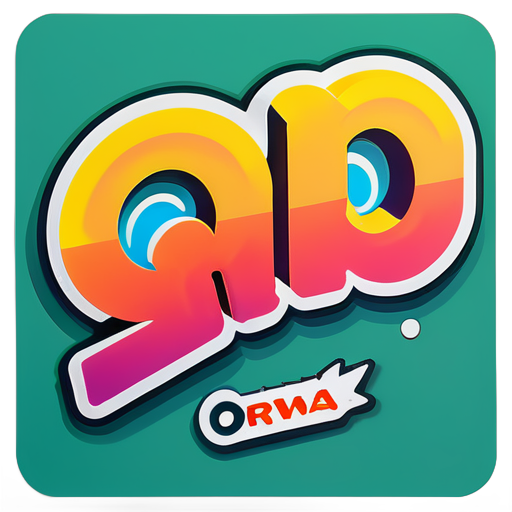 ملصق con el nombre de orwa sticker