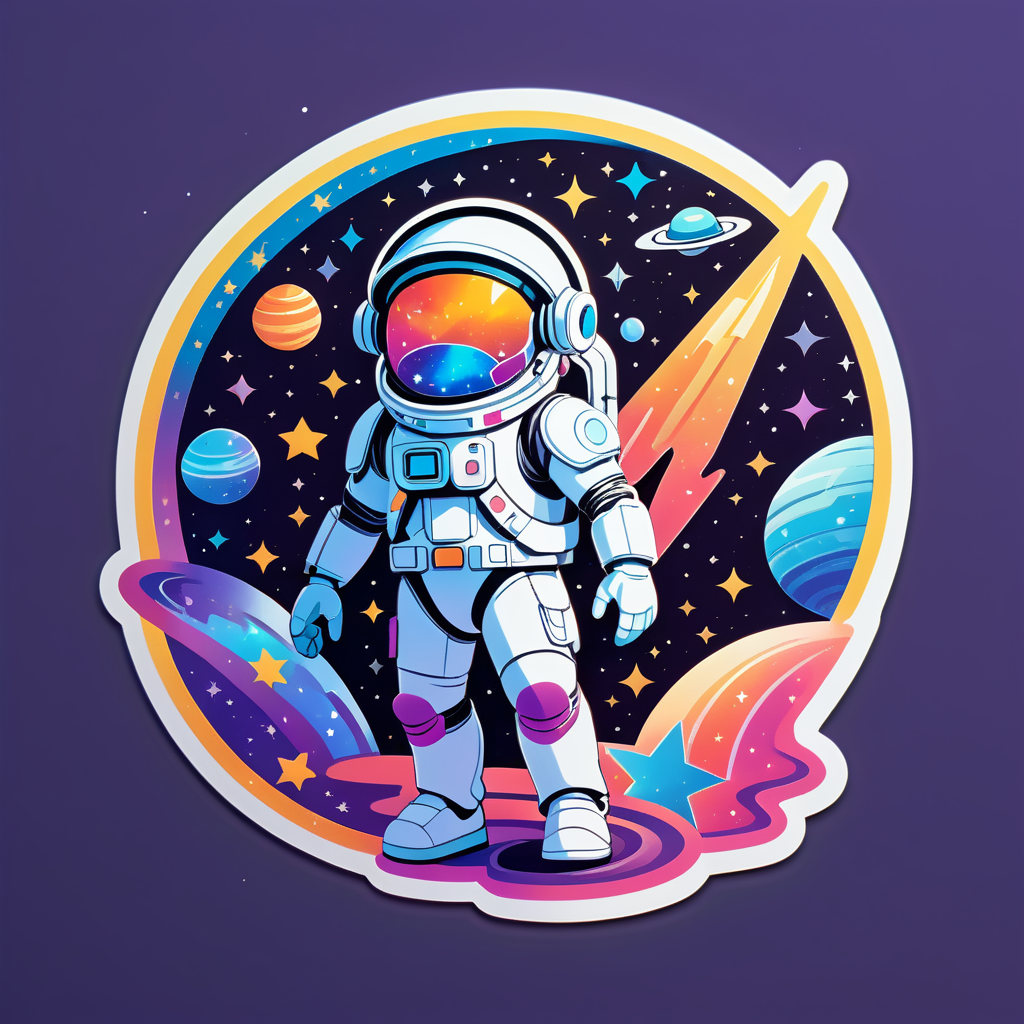 Galactic Star Traveler sticker